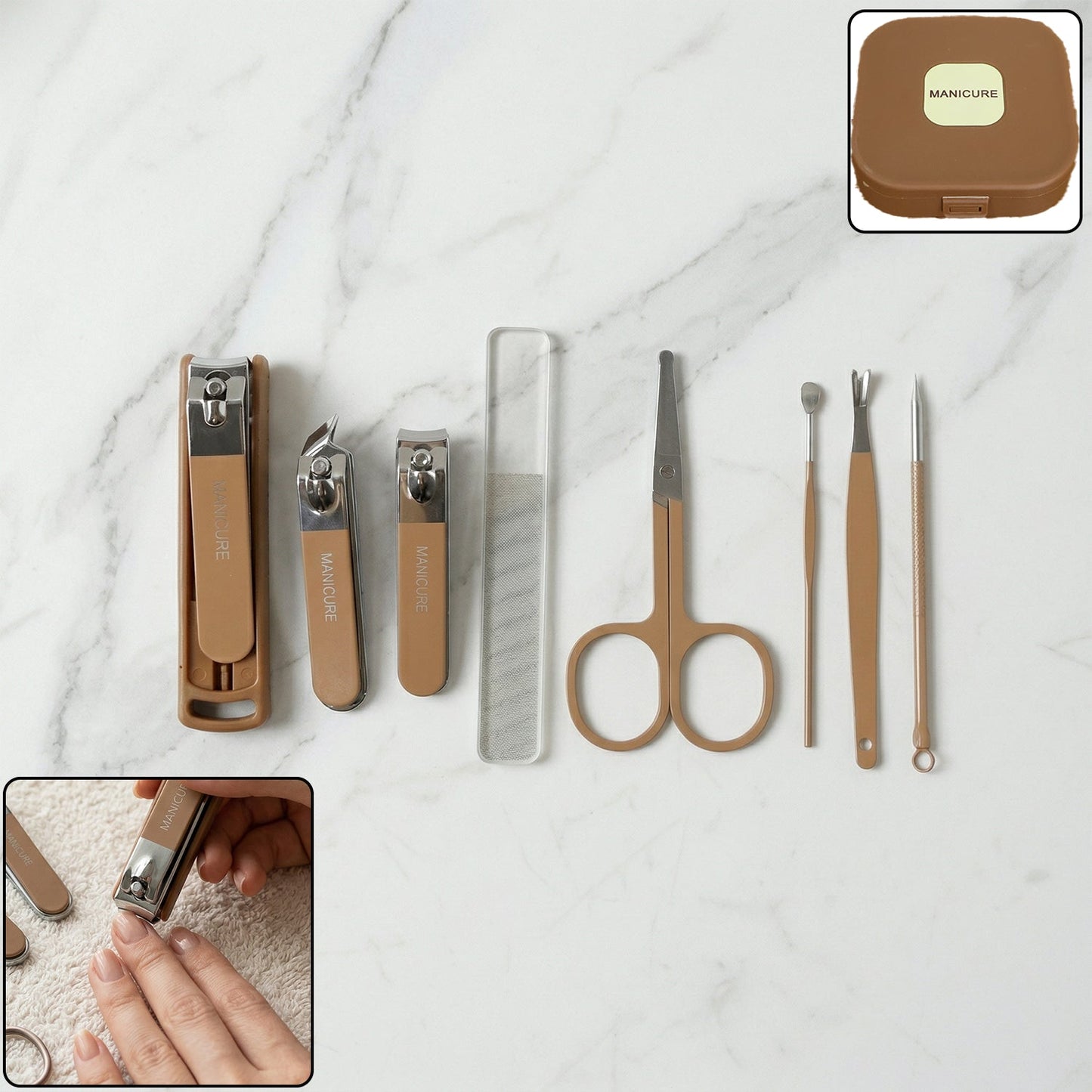 8 In 1 Professional Manicure Pedicure Kit